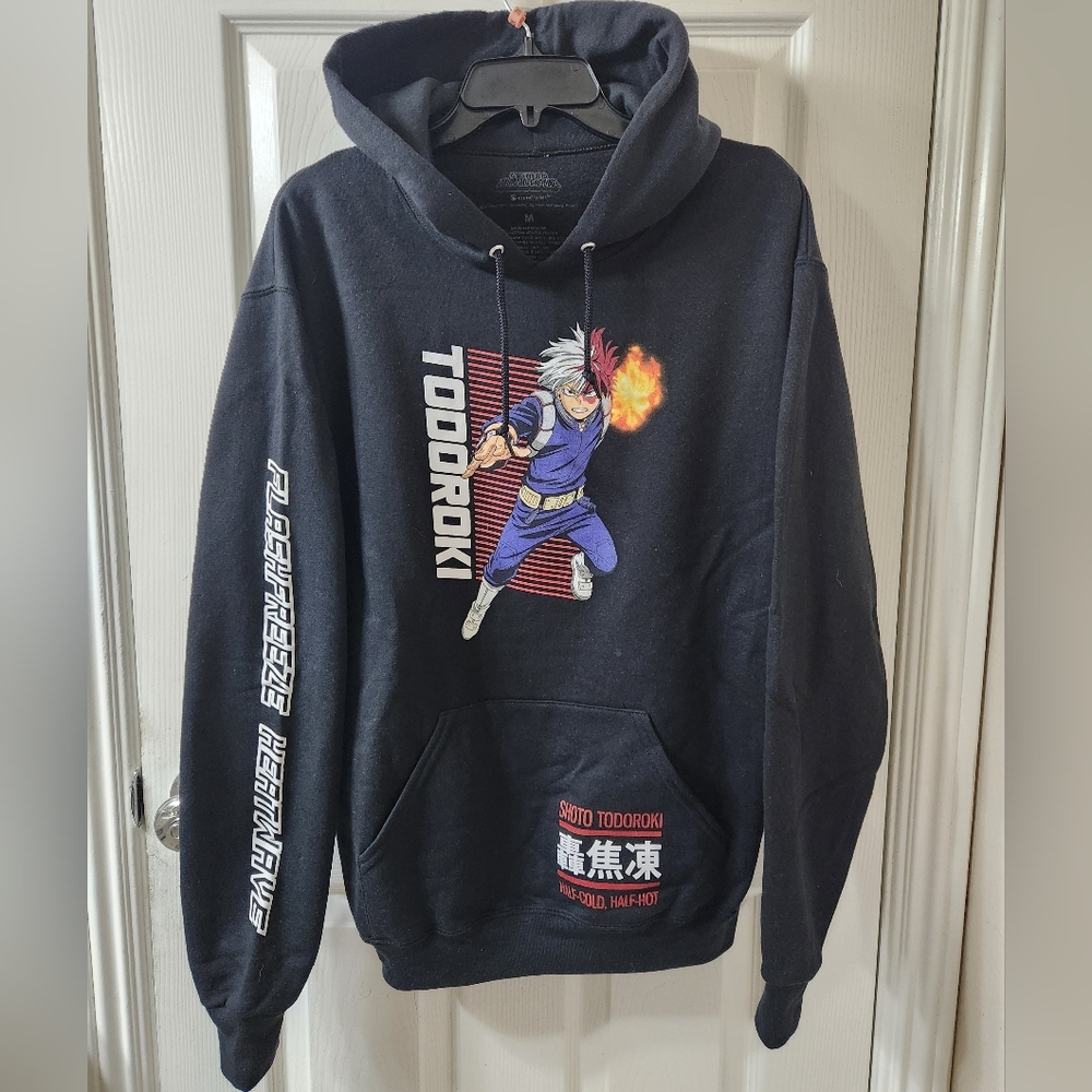 Black Todoroki Graphic Hoodie